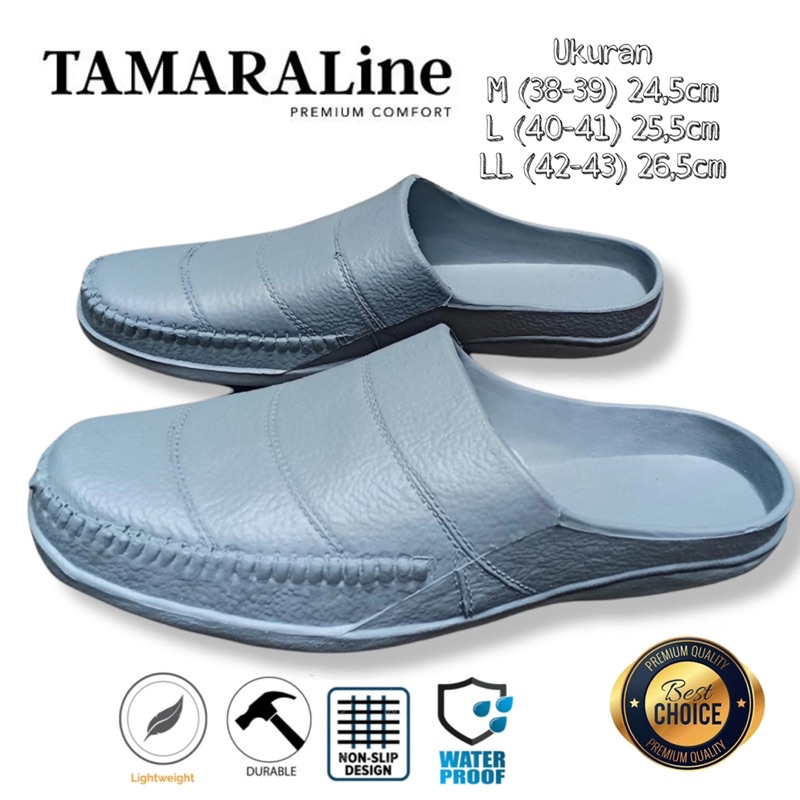 Sandal Sepatu Selop Karet Pria Anti licin Murah Promo TAMARALine 213