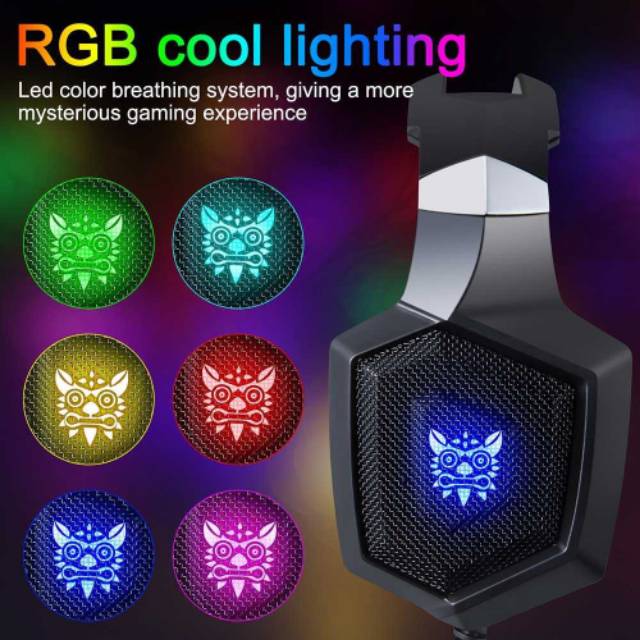 ONIKUMA Gaming Headset Super Bass RGB LED with Microphone - K8