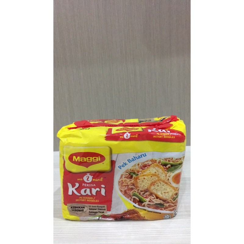 Mi maggi kari Malaysia murah isi 5 bks