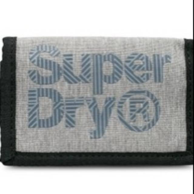 Superdry velcro logo wallet original free ongkir (New & Original)