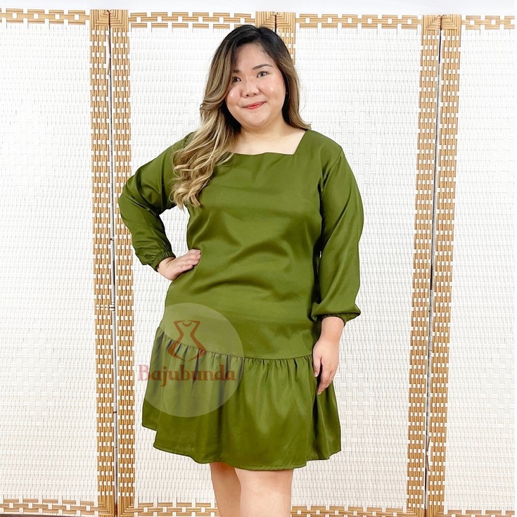 TUNIK JUMBO BIG SIZE POLOS LENGAN PANJANG WANITA BAJUBUNDA UMI