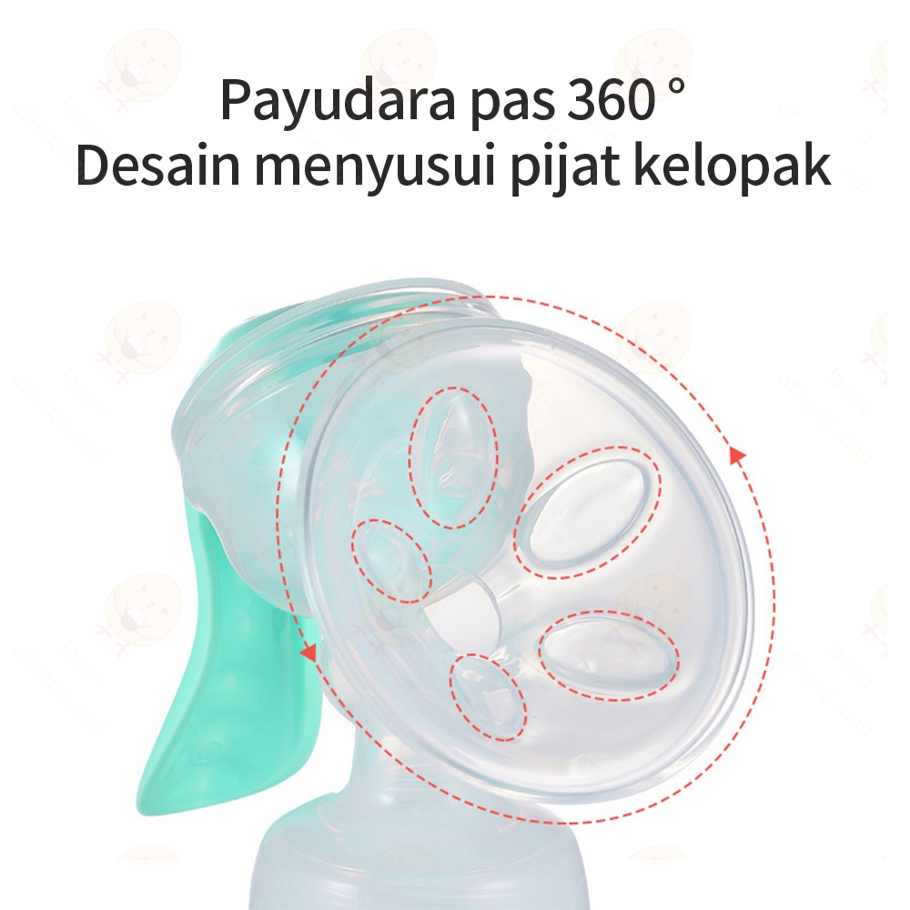 Lacoo Pompa asi manual Single breast pump 180ml BPA Free