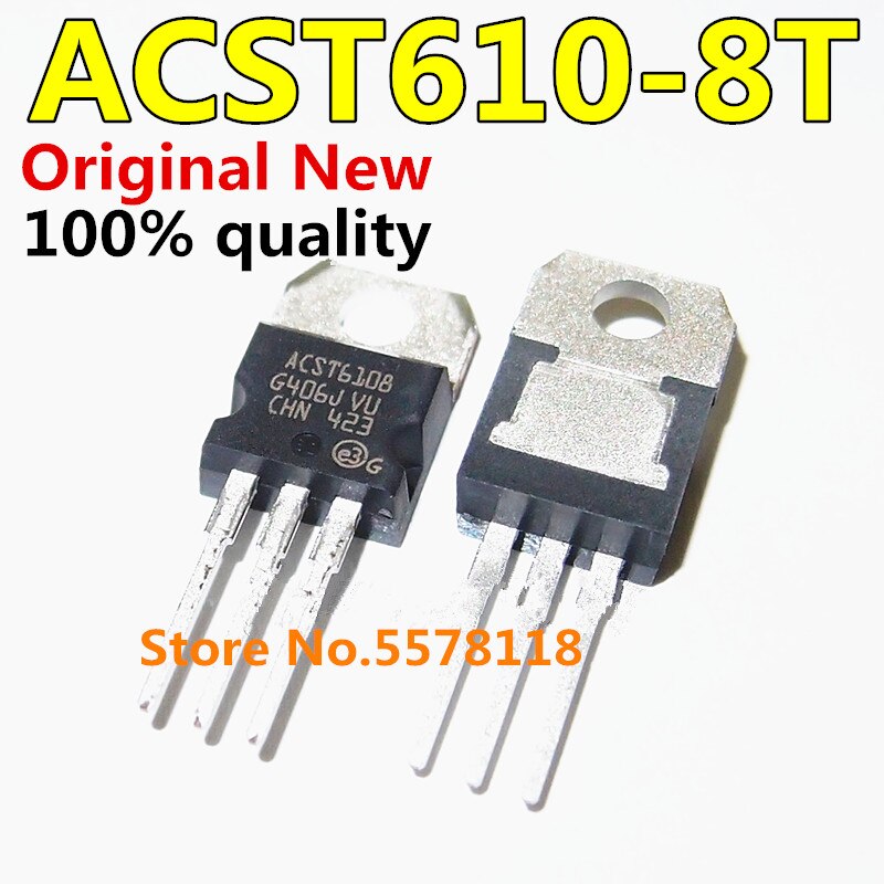 (Ready Stock) 10pcs/lot ACST610-8T ACST6108 TO-220