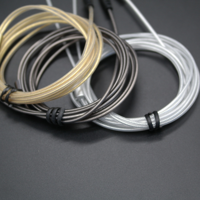 1pcs 130cm 18 core aluminum foil wire DIY Earphone cable 3.5mm Gold Plug