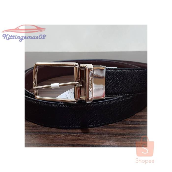IKAT PINGGANG PRIA GESPER SABUK KTG2I1854 COACH ORIGINAL COACH BELT BLACK