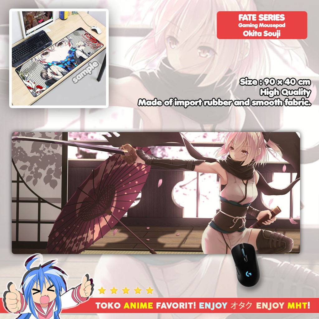 Mousepad Anime Gaming - Deskpad - Fate : Okita Souji