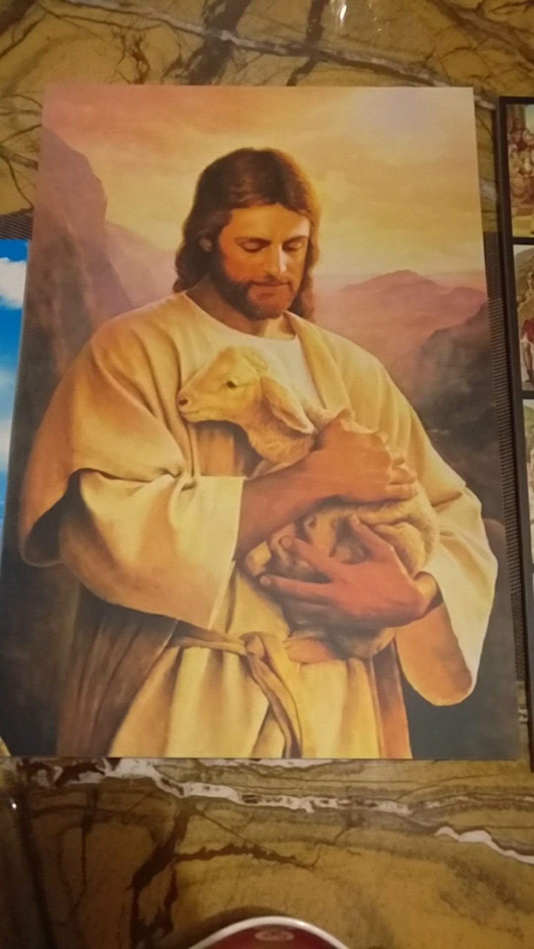 Pajangan Dinding Poster Yesus Walldecor Poster Kayu Nasrani Kristen Katolik