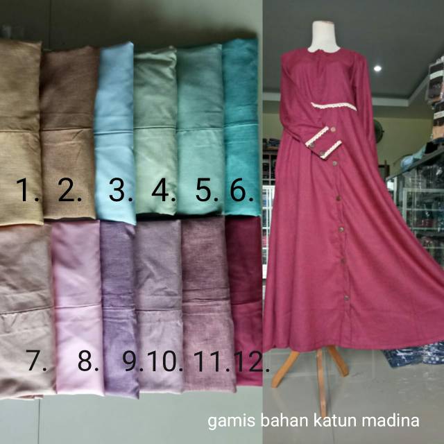 Gamis katun madina