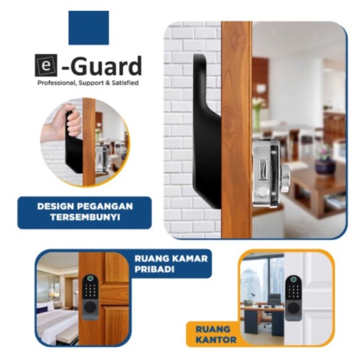 e-Guard Kunci Pintu Fingerprint Digital Smart Door Lock LG1663 Kost