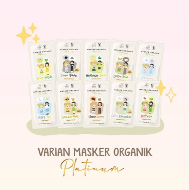 [FREE SPATULA] MASKER ORGANIK PLATINUM by aconeskin x youra