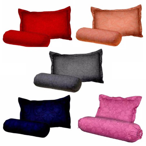 Cod Sarung bantal guling dewasa polos bahan embos