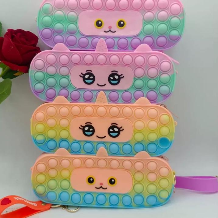 

Kekinian - Kotak Pensil Pop It Fashion Depan Belakang Bisa Pop It