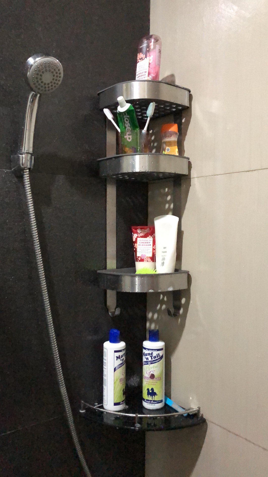 Rak Dinding Sudut, Kamar Mandi Baja Tahan Karat Br1308