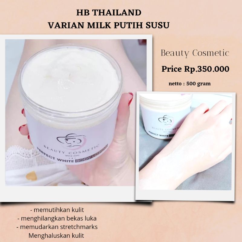 PEMUTIH BADAN AMPUH 7 HARI/ 500 gram HANDBODY THAILAND/PEMUTIH BADAN/PEMUTIH BADAN PERMANEN/LOTION P