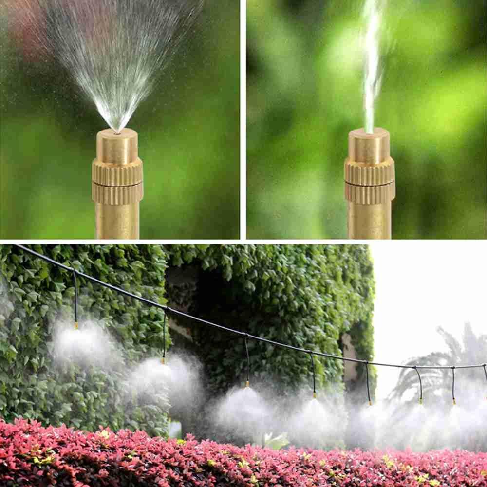 Solighter 10pcs Misting Nozzle Cool Down Watering Spray Peralatan Atomizer Irigasi Taman Atomizing sprayer