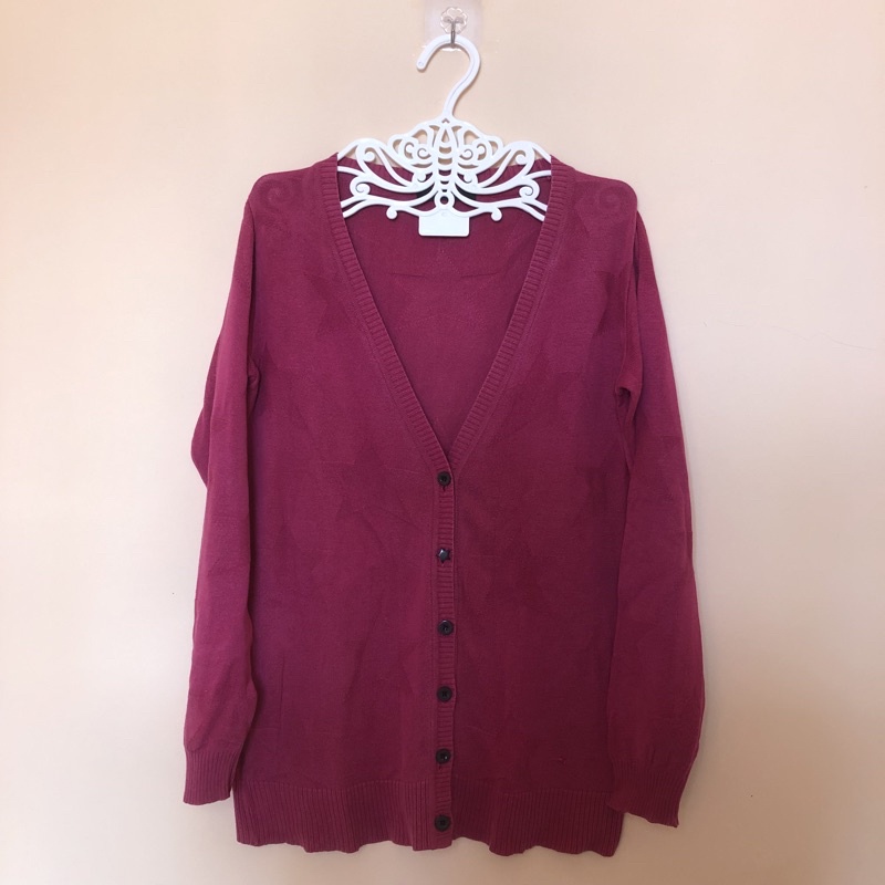 CARDIGAN KNIT MAGENTA