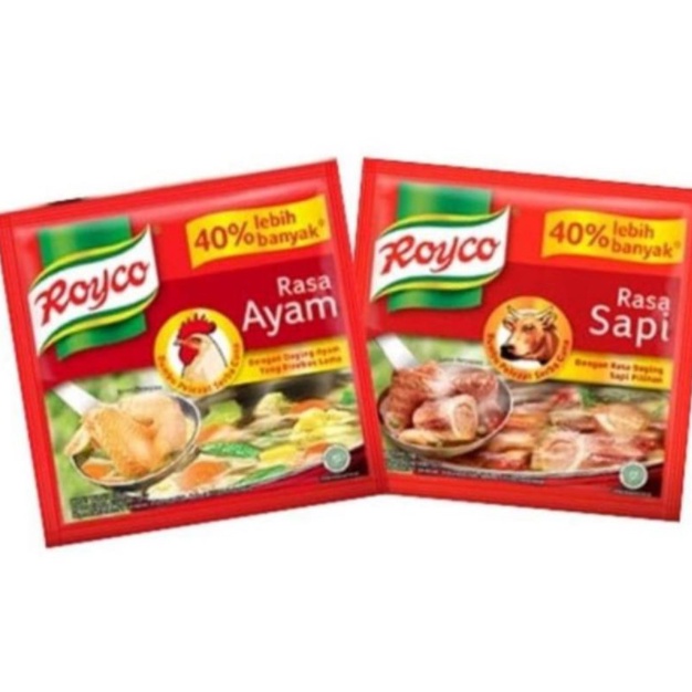 

Royco Ayam / Royco Sapi 1 Sachet 8gr Penyedap Rasa