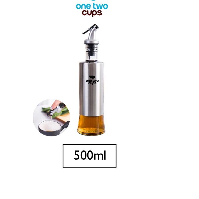 Paling Hemat One Two Cups Botol Minyak Olive Oil Stainles Steel Platted 500ml