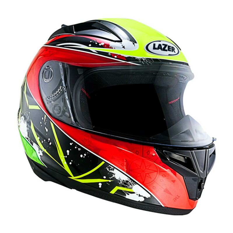 Helm Motor Full Face LAZER Red Original - Helm Full Face LAZER Original