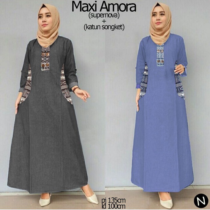 maxi amora maxi dress dress muslim maxi songket baju muslim
