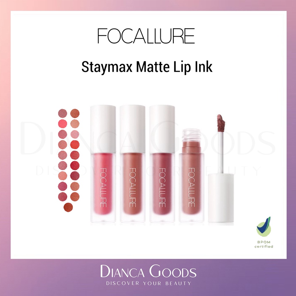FOCALLURE STAY MATTE LIP INK | Bali / Saipan / Fiji / Mauritius / Santorini / Tahiti / Hawaii / Phuk
