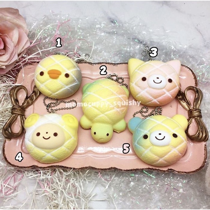 SQUISHY LICENSED mini animal bread rainbow (ORIGINAL JAPAN LIMITED)