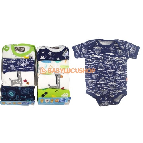 LIBBY JUMPER Premium 4 in 1 SEGITIGA Motif Boy Girl | Baju Kodok Libby Segitiga Premium (4 pcs)