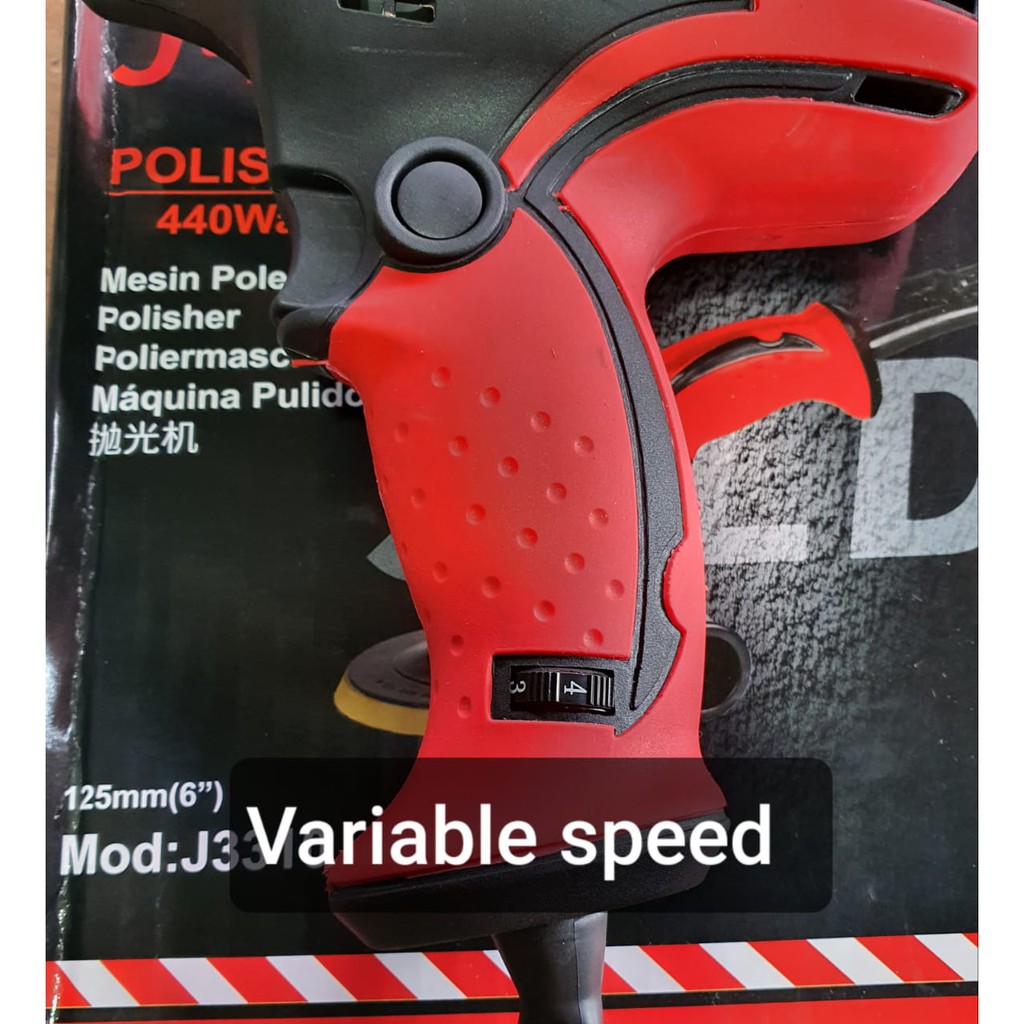 JLD Mesin Poles Mobil Car Polisher 5 Inch Variable Speed