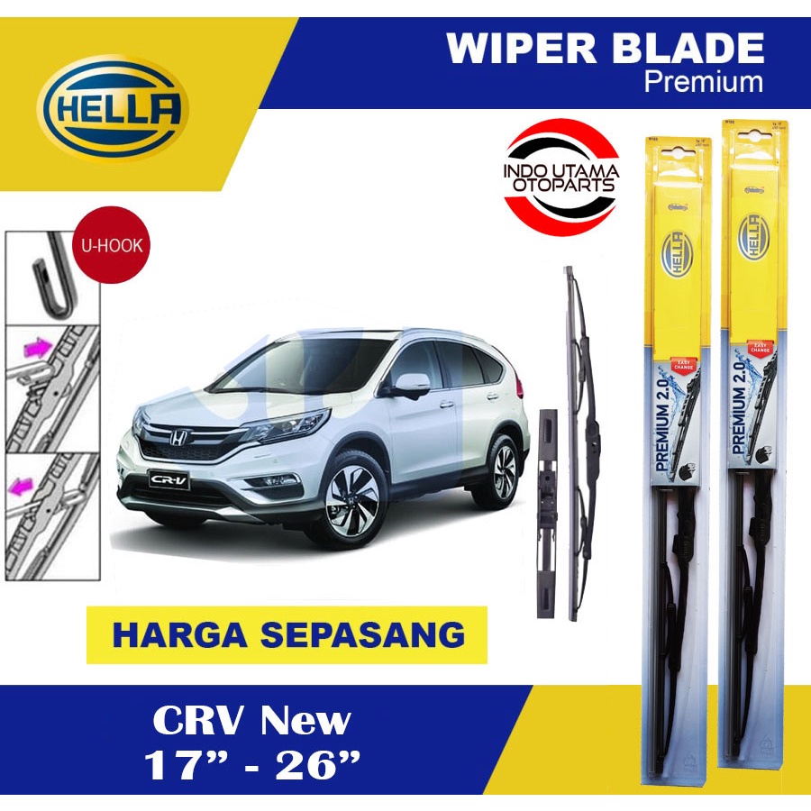 Wiper Blade Mobil CRV New HELLA Premium 2.0 (17-26)