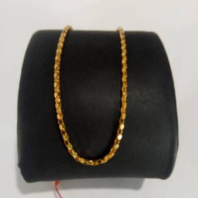 Kalung Emas asli model fancy hati padat