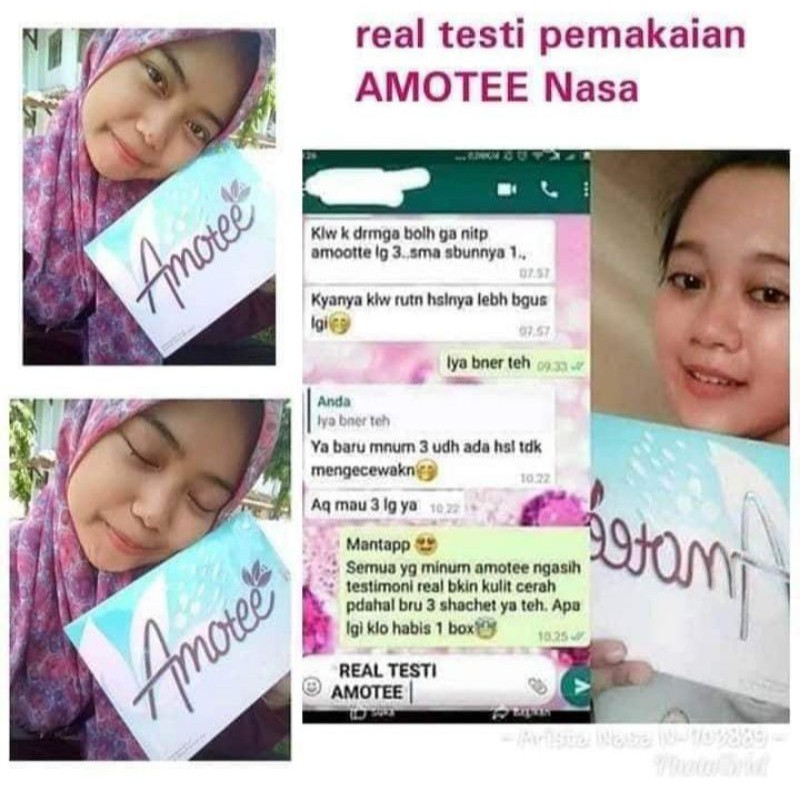 Amotee Nasa ecer + amotee pemutih badan Nasa
