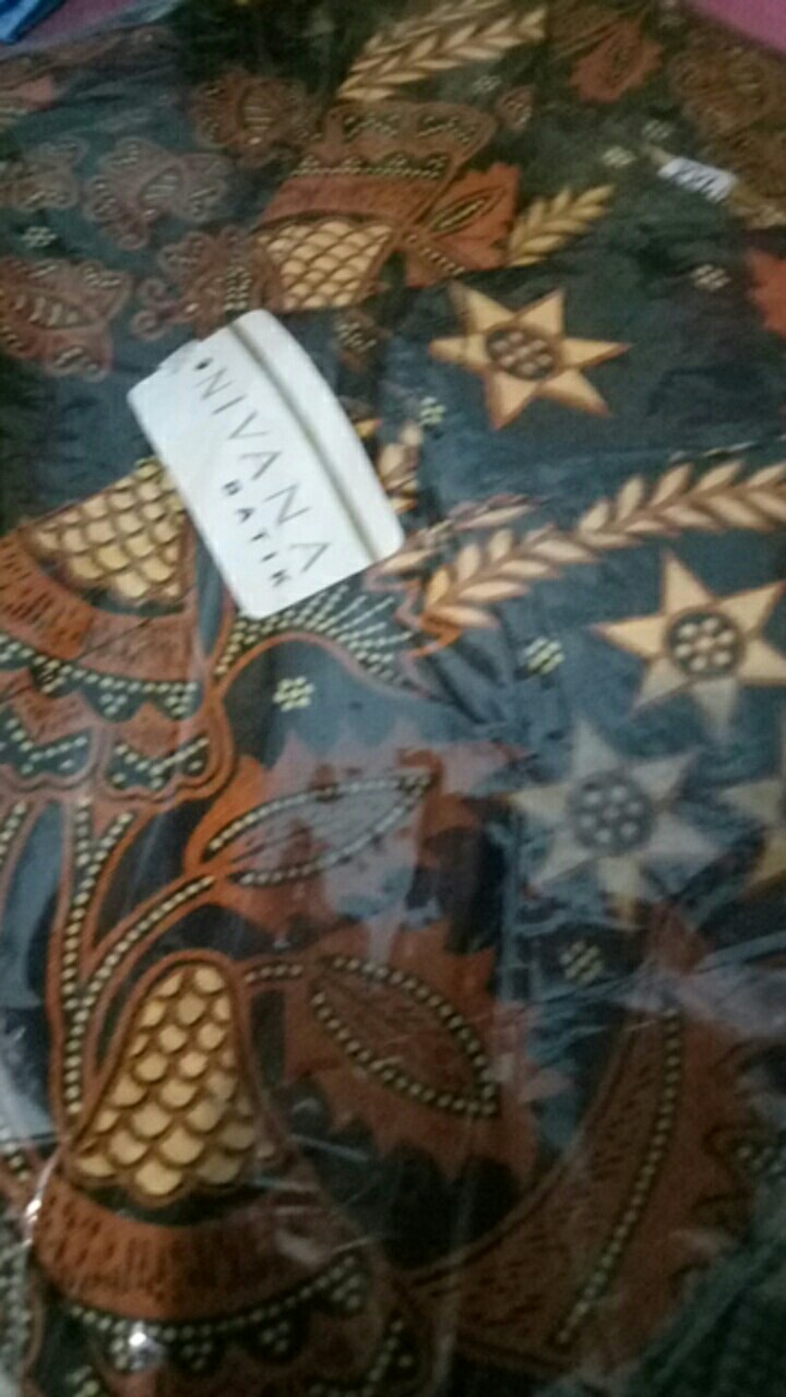 Nivana Batik Couple Keluarga Atasan Batik Pria Wanita Motif Manggar