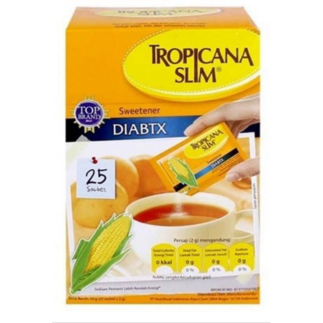 

TROPICANA SLIM GULA DIABET 25 SACHEET