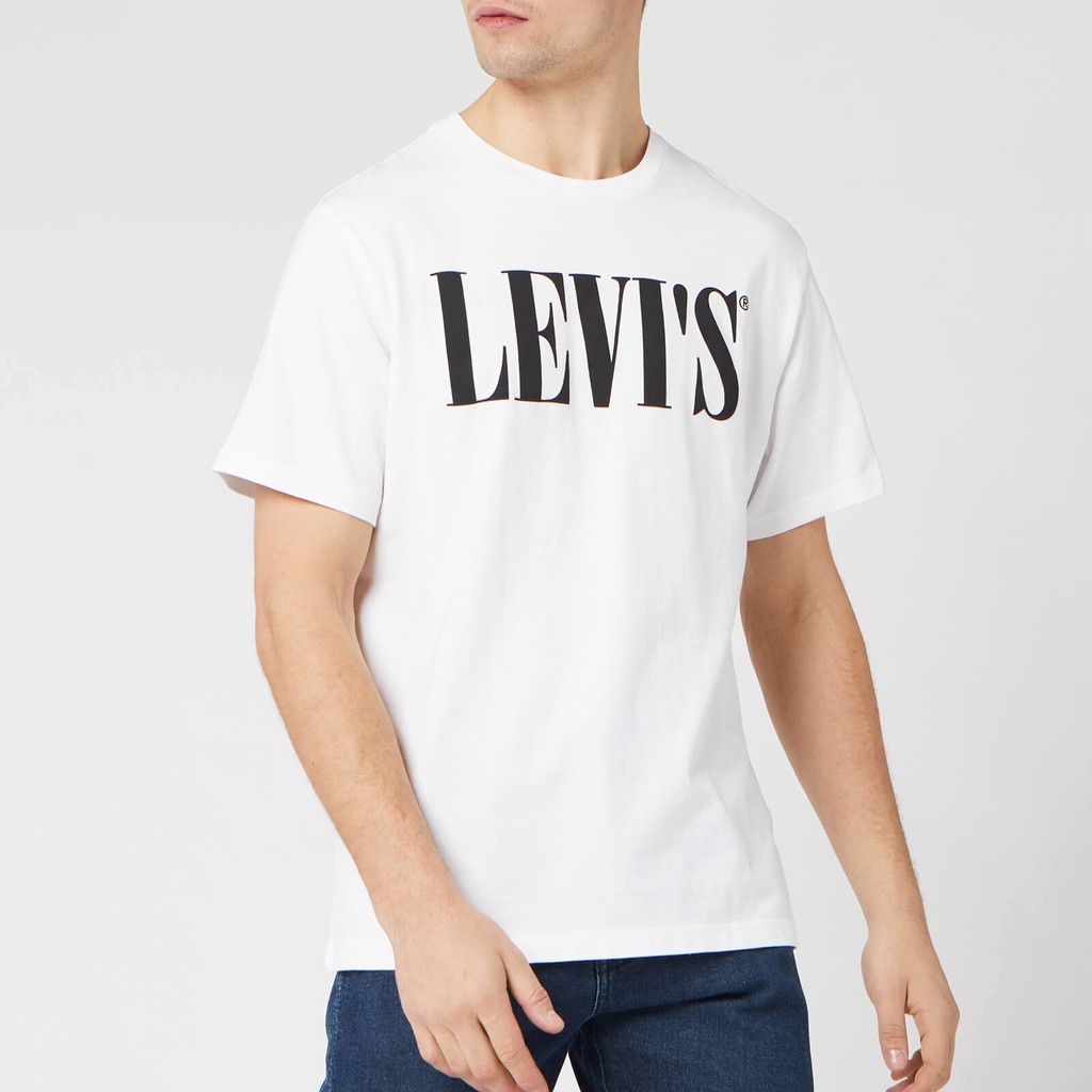 Kaos Levi's | Kaos Pria | Relaxed Putih | KLPRP - 1