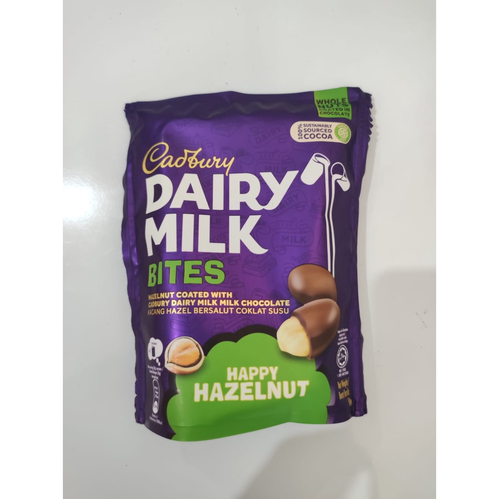 

Cadbury dairy milk bites happy huzelnut