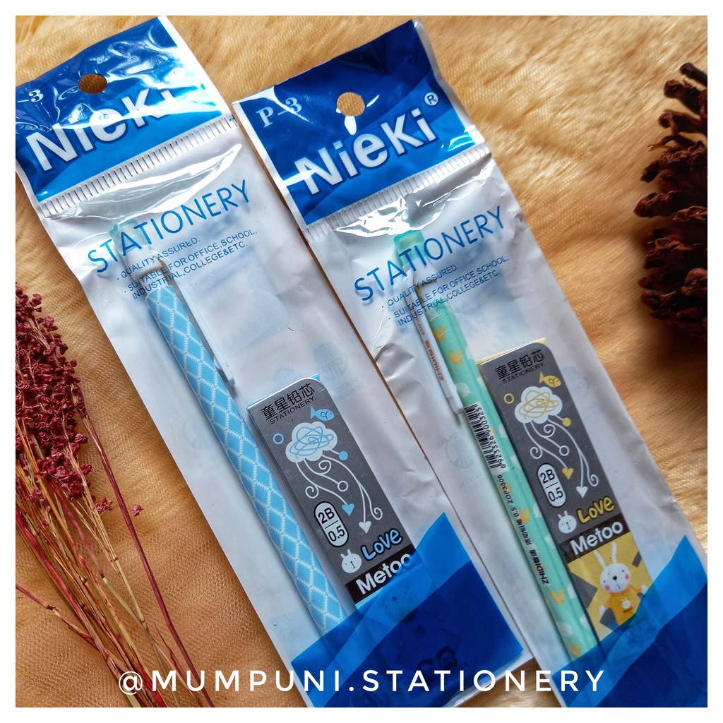 

Pensil Mekanik Set dan Isi Ulang Pensil NieKi