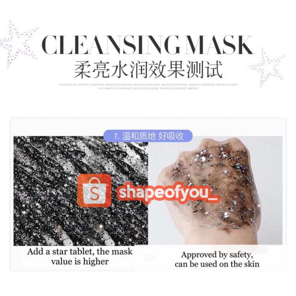 Peel Off Face Mask Masks Moisturizing Star Mask Peel-off Mask Deep Cleansing Masker Wajah Pelembab