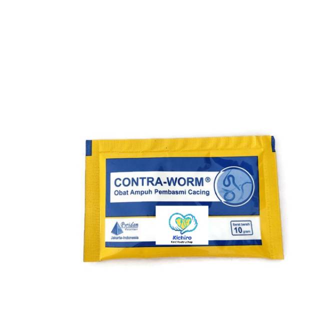 Contra Worm 10 gram Pyridam Pembasmi Cacing Ayam