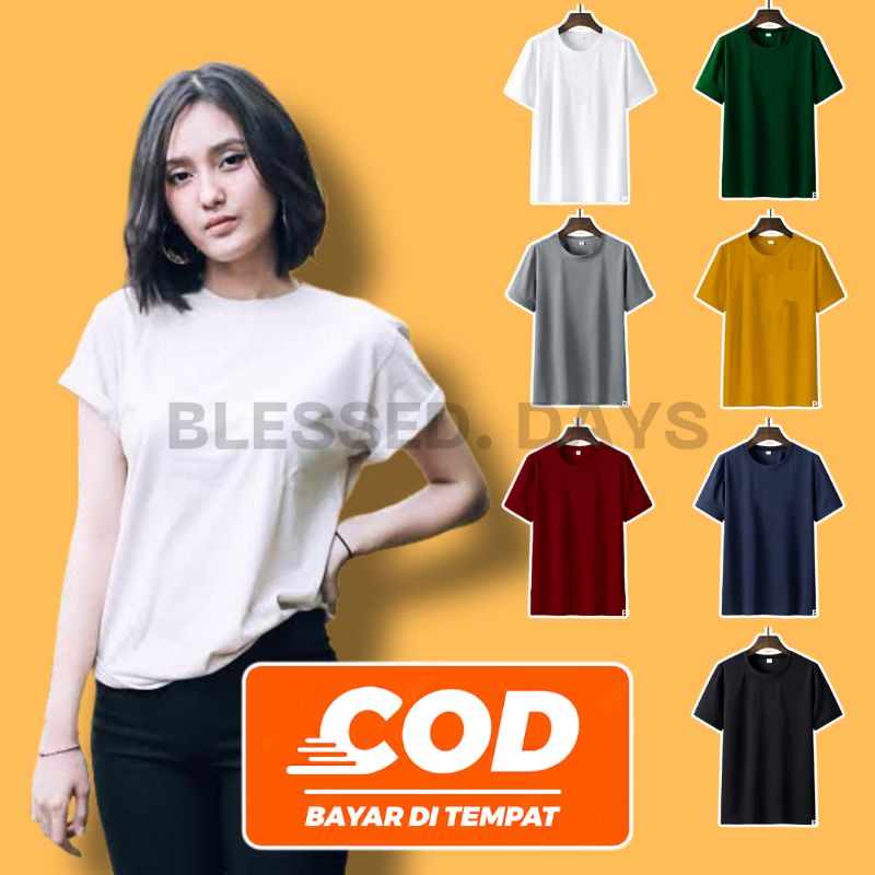 Kaos Polos Oblong Wanita