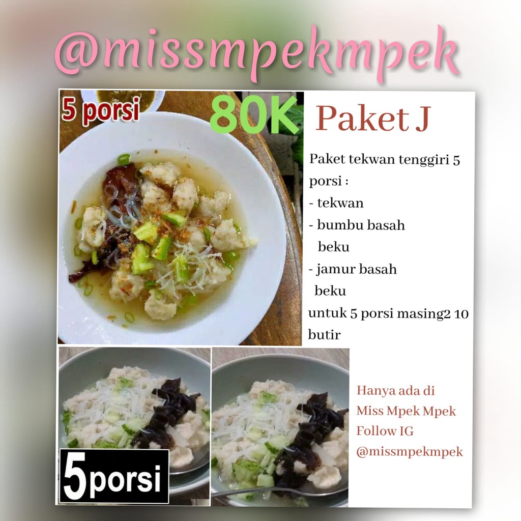 

Pempek Palembang Tekwan Isi 5 Porsi Mpek mpek palembang ikan tenggiri