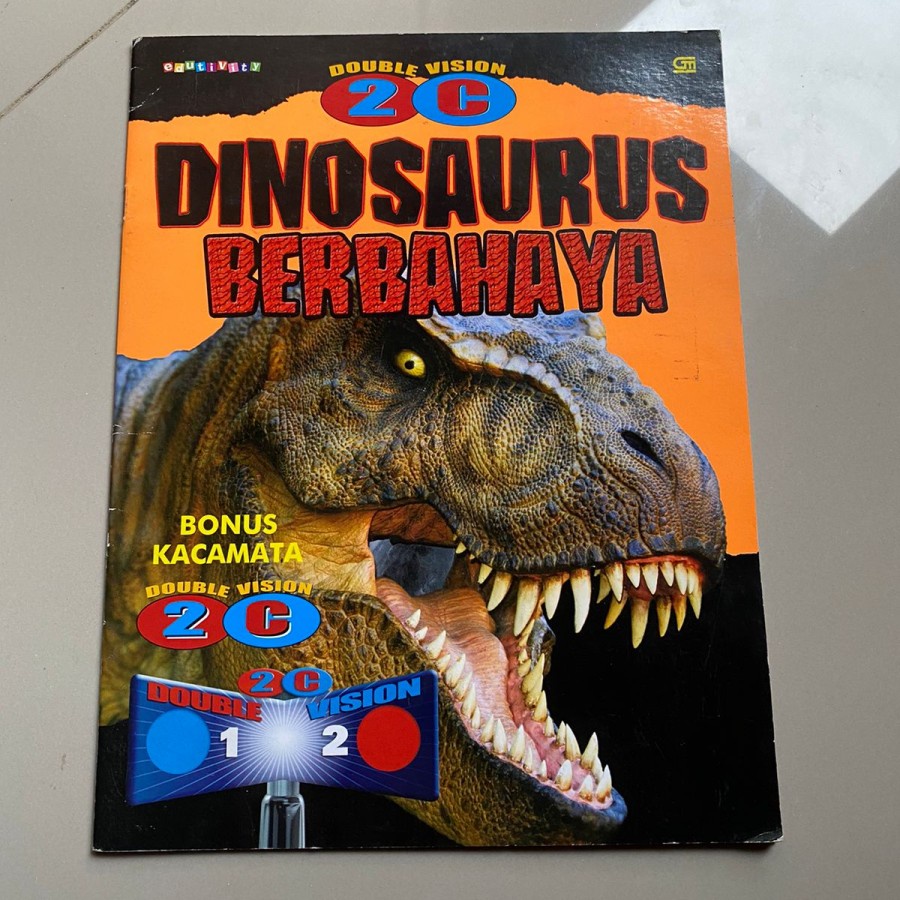 Buku anak DINOSAURUS BERBAHAYA 2C DOUBLE VISION Activity