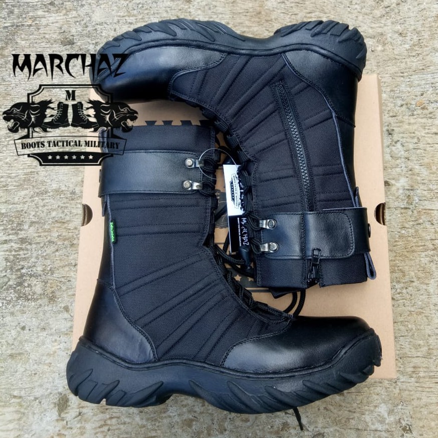 SEPATU PDL NINJA KULIT ASLI SEPATU PDL MERK MARCHAZ SEPATU PDL TNI POLRI SECURITY SATPAM SALPOL PP