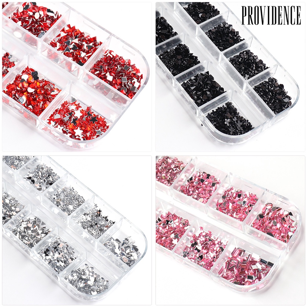 Providence Nail Sequins Different Shape Design Decorative Glass Creative Nail Decor Rhinestone for Women