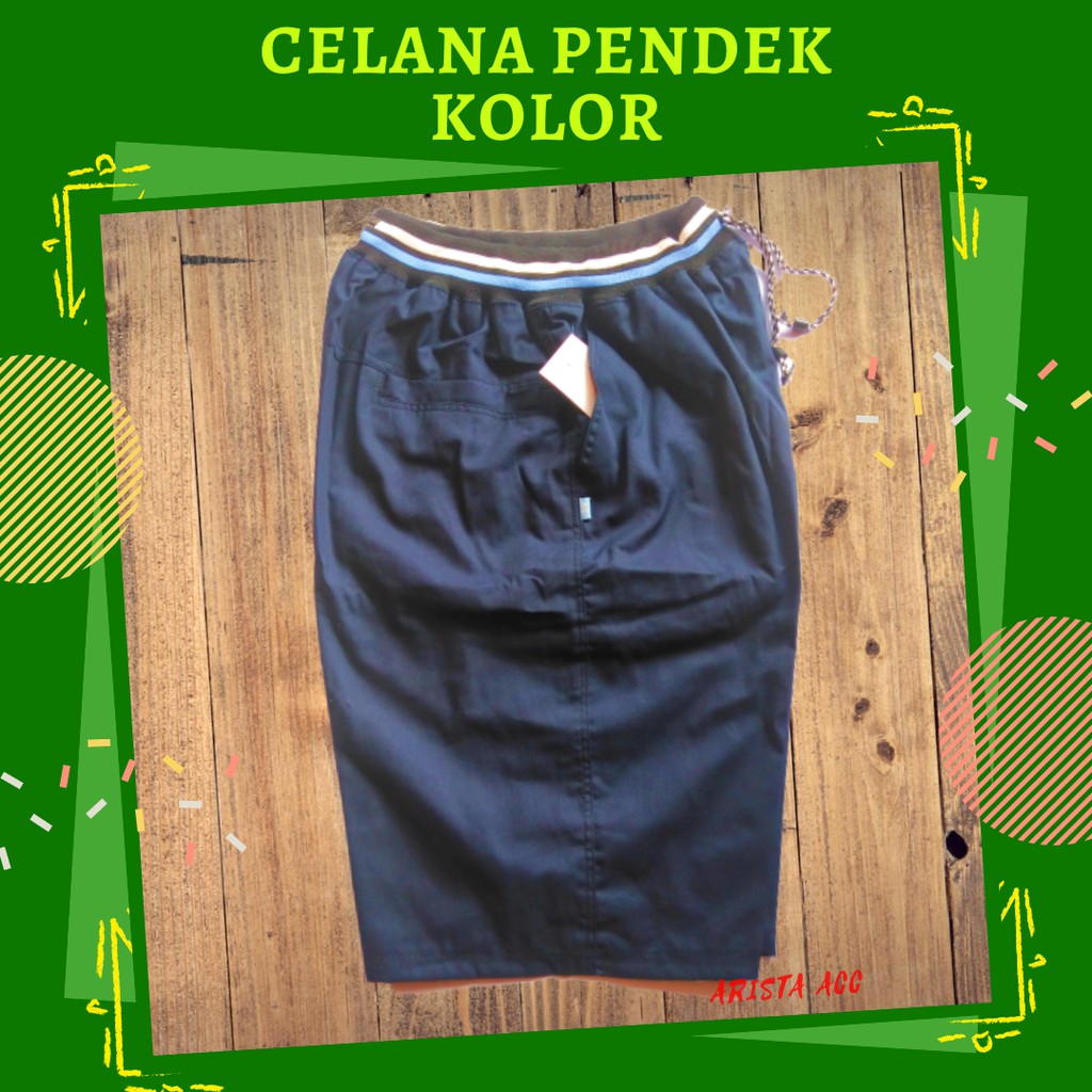 Celana Pendek Pria kolor Polos Santai Kualitas Distro