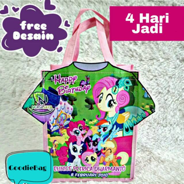 

tas ulang tahun / tas souvenir ultah / GoodieBag pesta