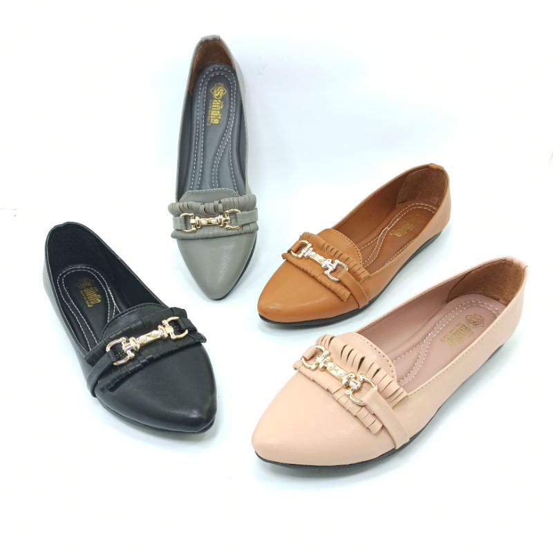 Sepatu Flatshoes Andis Flat Shoes Ballerina Wanita Pansus SR10