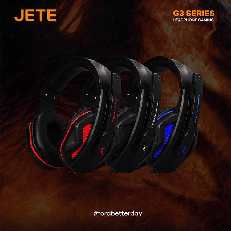 Headset Gaming I Headphone Gaming with Noise Cancelling JETEX G3 - Garansi 1th