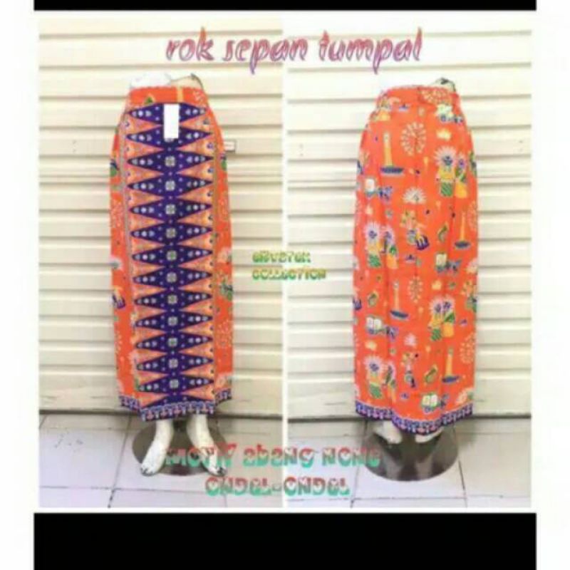 BAWAHAN ROK TUMPAL//ROK BETAWI//ROK MOTIF ONDEL-ONDEL JAKARTA