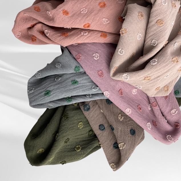 ➳ Kain Cey Airflow Uragiri Twotone Dot Embroidery Import ADT ❄