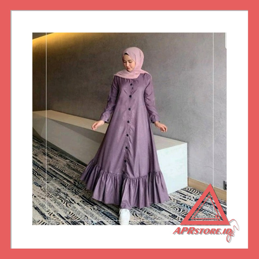 APRSTORE BAJU GAMIS WANITA PEONY DRESS TERBARU MURAH BERKUALITAS